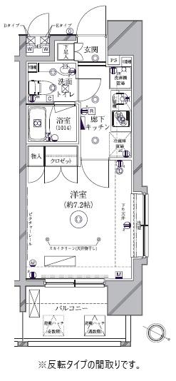 クレイシア新大塚(1K/8階)の間取り写真
