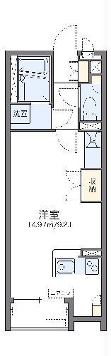 レオネクストドリームKIII(ワンルーム/2階)の間取り写真
