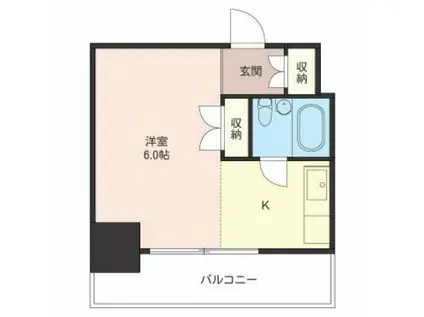 ベルパレス(1K/2階)の間取り写真