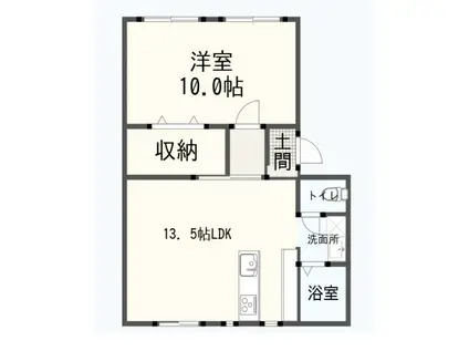 パビリオン八橋(1LDK/4階)の間取り写真