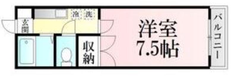 ルミナス青葉ビル(1K/3階)の間取り写真