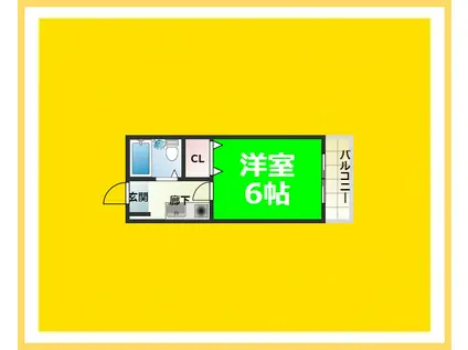 アームサミット(ワンルーム/6階)の間取り写真