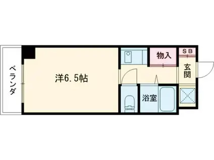 ラフィーネ枚方(1K/1階)の間取り写真