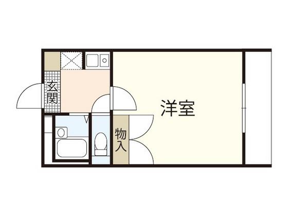レオパレスマサト(1K/1階)の間取り写真