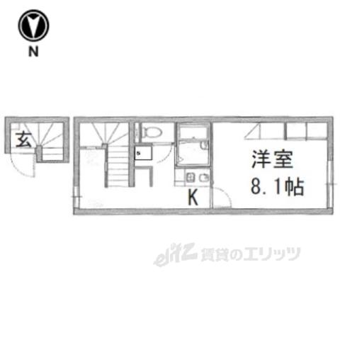レオパレスハルサキ(1K/2階)の間取り写真