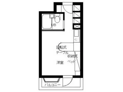 インペリアル南麻布サテライト(ワンルーム/3階)の間取り写真