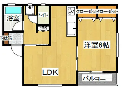 サンロードN51(1LDK/1階)の間取り写真