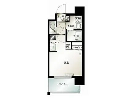 エンクレスト西公園III(1K/6階)の間取り写真