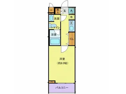 アルテシモ レンナ(1K/1階)の間取り写真