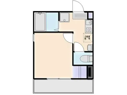 レジェンドつるみ下末吉(1K/2階)の間取り写真