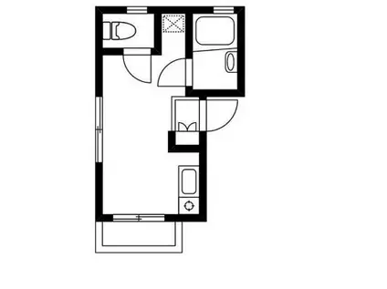 グロリアスコート(ワンルーム/2階)の間取り写真