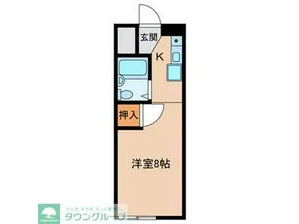 サンライトマンション(ワンルーム/2階)の間取り写真