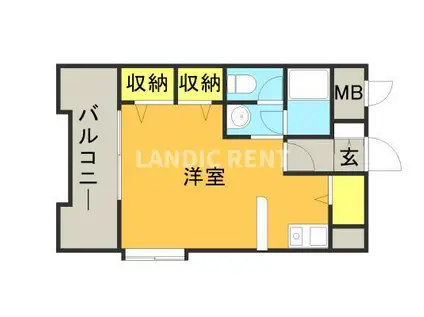 メゾン・ド・シャトラン(ワンルーム/4階)の間取り写真