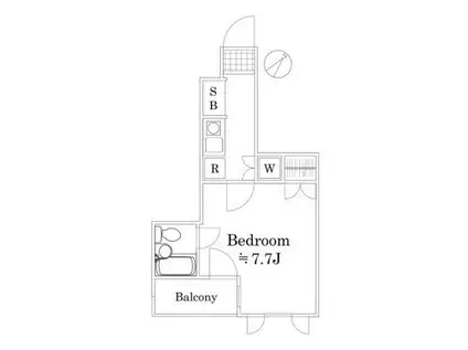 ビバリーホームズ越中島(1K/3階)の間取り写真