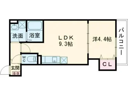 D PORTA BLOOM(1LDK/1階)の間取り写真