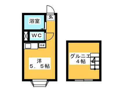 フローレンス府中(ワンルーム/1階)の間取り写真