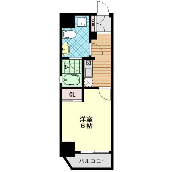 ネクストステージ本町(1K/5階)の間取り写真