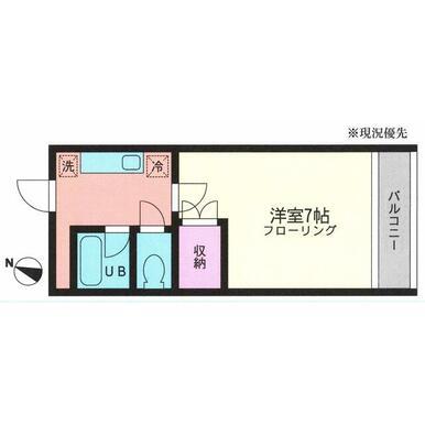 ライフフォーラム桜台(1K/3階)の間取り写真