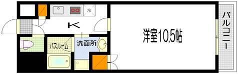 エイトバレー33(1K/9階)の間取り写真