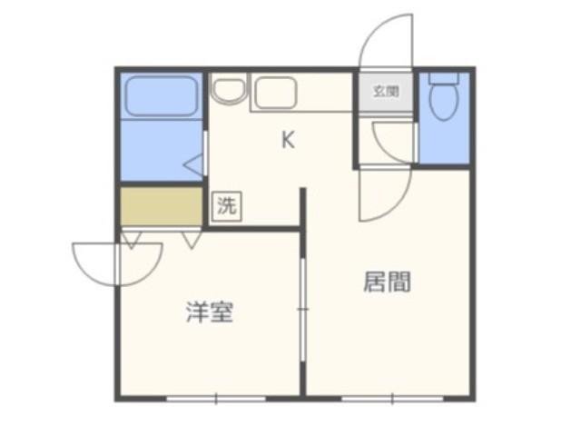 コンフォートライフ(1LDK/4階)の間取り写真