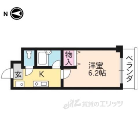 エクセルナカムラ(1K/1階)の間取り写真