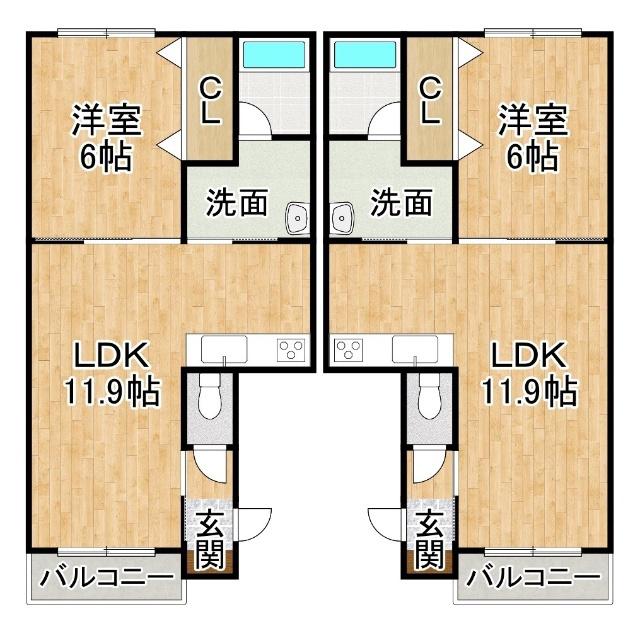 RAGDOLL(1LDK/2階)の間取り写真