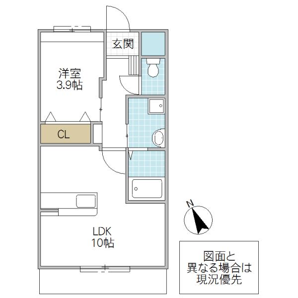ELEANOR(1LDK/3階)の間取り写真