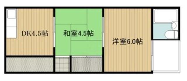 第3Aハイツ(2K/2階)の間取り写真