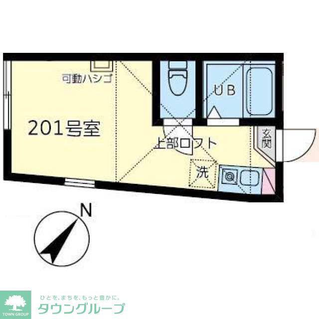 ユナイト希望ヶ丘ヘンリックイプセン(ワンルーム/2階)の間取り写真