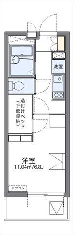 レオパレス西千石町(1K/4階)の間取り写真