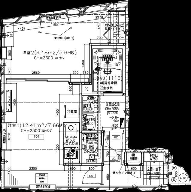 北品川2丁目工事PJ(1DK/1階)の間取り写真