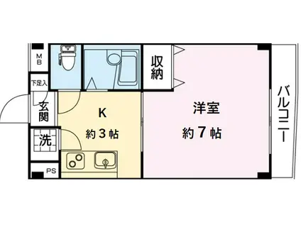 マ・メゾン南池袋(1K/1階)の間取り写真