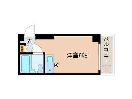 リヴェール王寺(ワンルーム/2階)の間取り写真