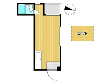 KGビル(1K/3階)の間取り写真