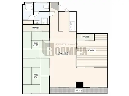 栄コーポラス(3LDK/3階)の間取り写真