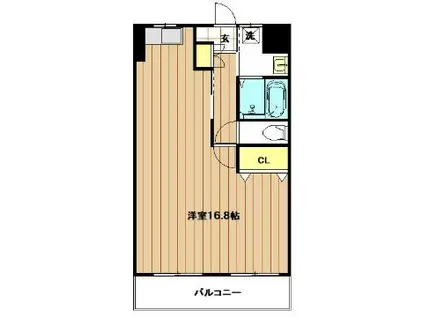 花園マンション(ワンルーム/3階)の間取り写真