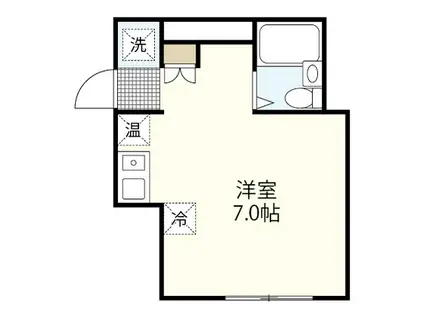 シャルム舟入I(ワンルーム/4階)の間取り写真