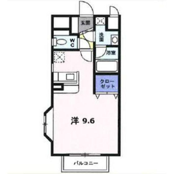 古川第6コーポ(ワンルーム/2階)の間取り写真