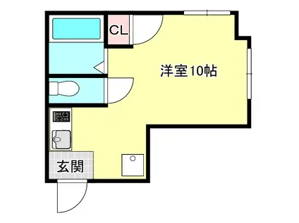 岩崎ビル(ワンルーム/3階)の間取り写真