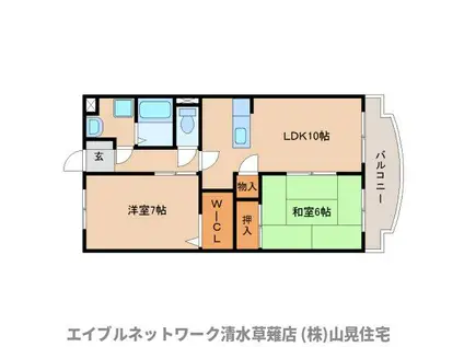 ヴィラ・クラスアクト(2LDK/2階)の間取り写真