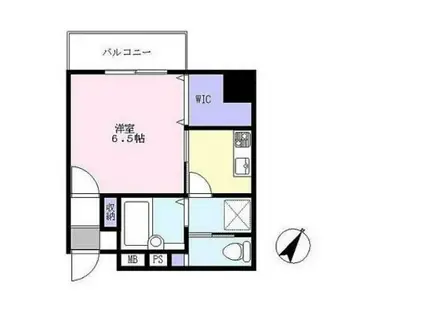 アルカンシェル新横浜(1K/6階)の間取り写真