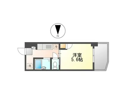 ペリドット糸満(1K/4階)の間取り写真