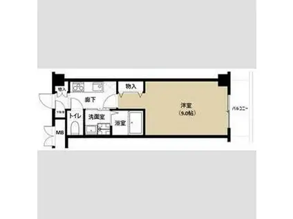 ファーストクラス神道寺(1K/3階)の間取り写真