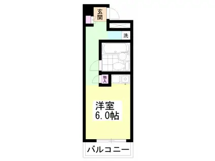 PINE SEA TSUDANUMA(ワンルーム/3階)の間取り写真