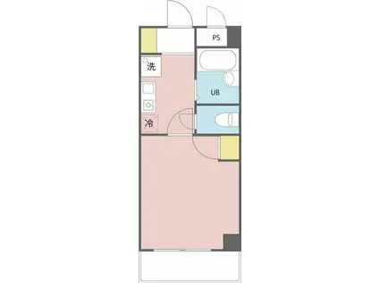 ラ・フォーレ吉祥寺(1K/2階)の間取り写真