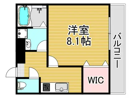 KTIレジデンス福町B(1K/3階)の間取り写真