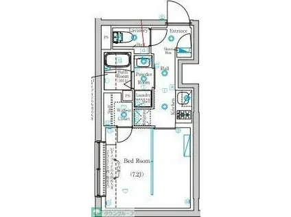 MIND KAMATA(1K/3階)の間取り写真