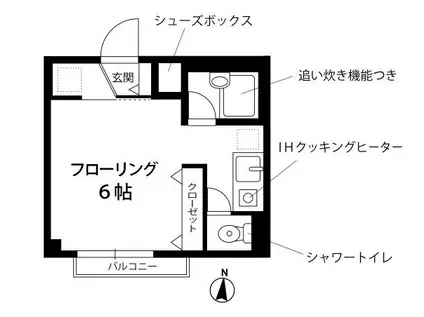 プチグランデ立石(ワンルーム/2階)の間取り写真