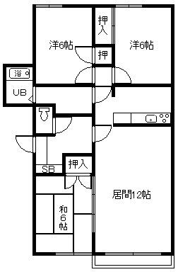 グレイトピアレジデンス(3LDK/3階)の間取り写真