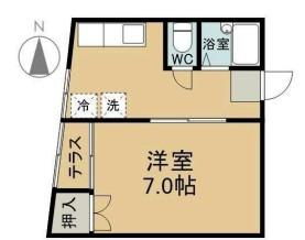 エミリービル(1K/2階)の間取り写真